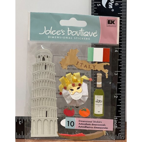 HTF Jolees Italy SPJE005 Dimensional Sticker EMBELLISHMENT LEANING TOWER OF PISA - Picture 1 of 2